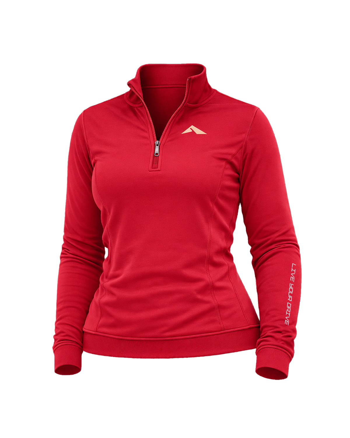 Lytluxe Jacket - 1/3 Zipped - Red