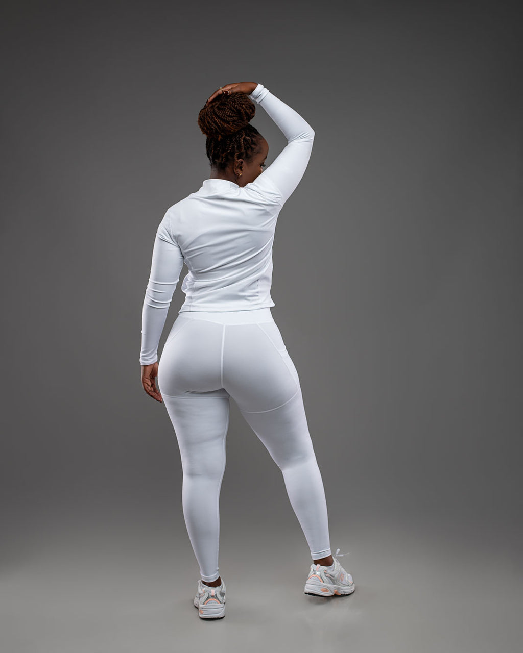 Lytluxe Leggings and Jacket Set - White