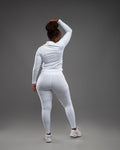 Lytluxe Leggings and Jacket Set - White