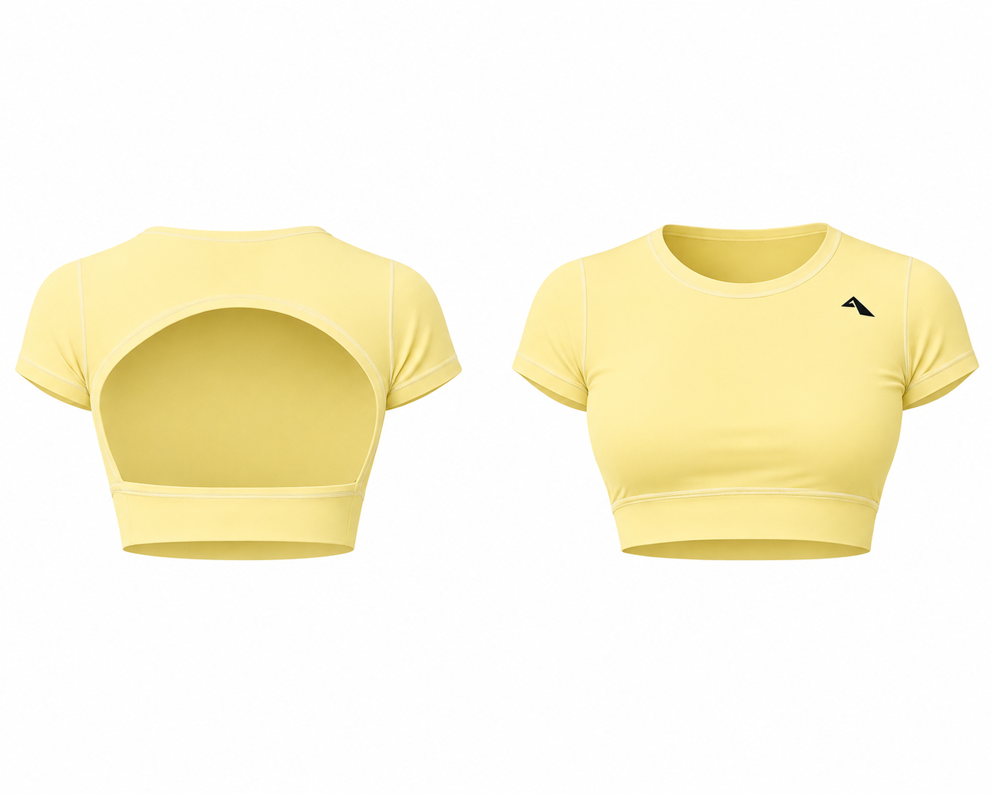 Backless Top - Canary Yellow