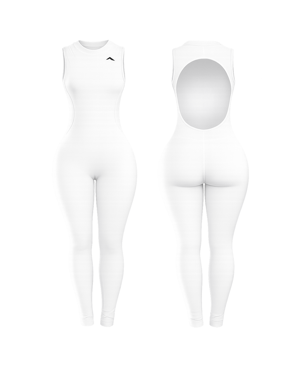 Backless Playsuit - White