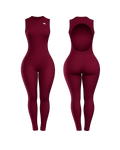 Backless Playsuit - Maroon