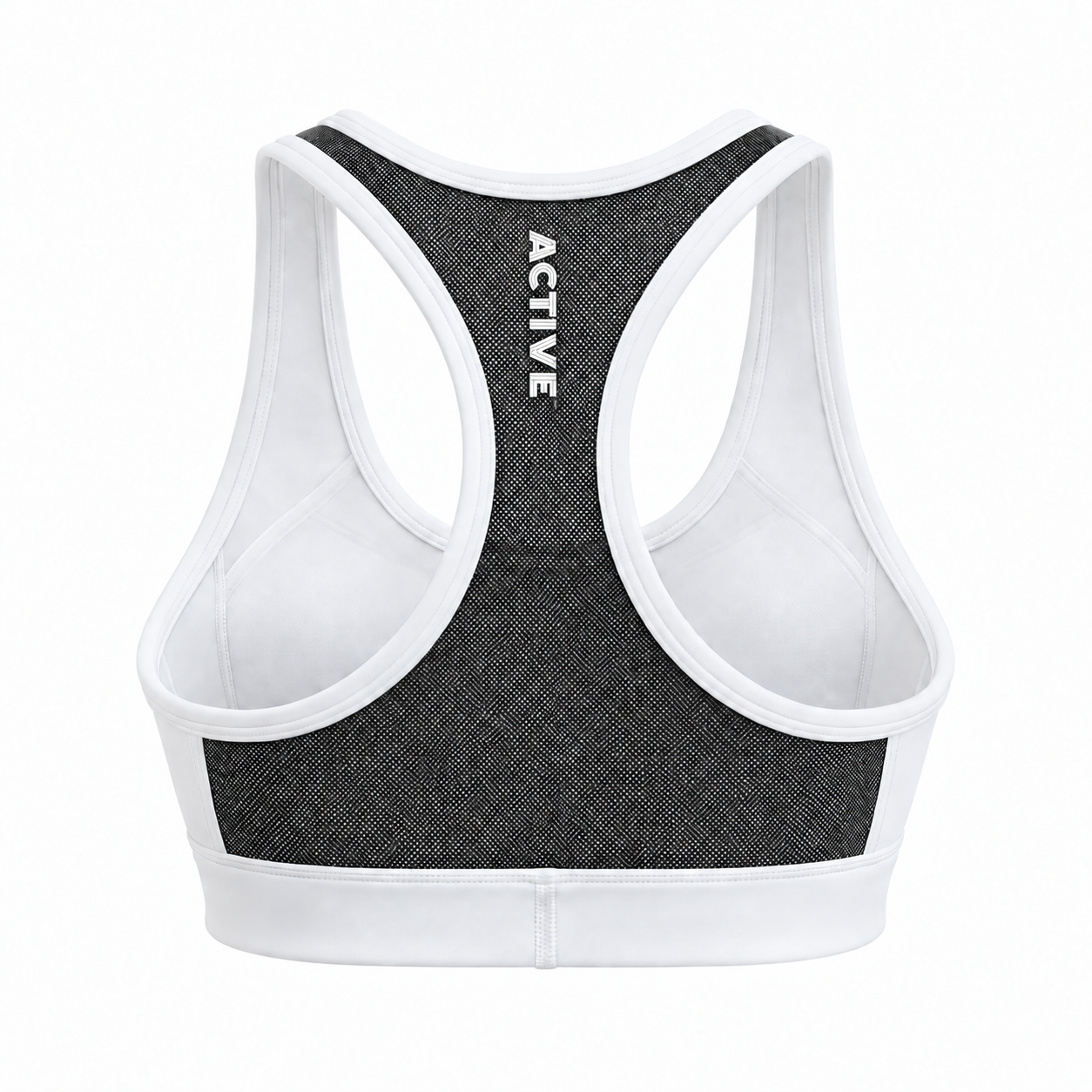Lytluxe Sports Bra - Meshed Back - White