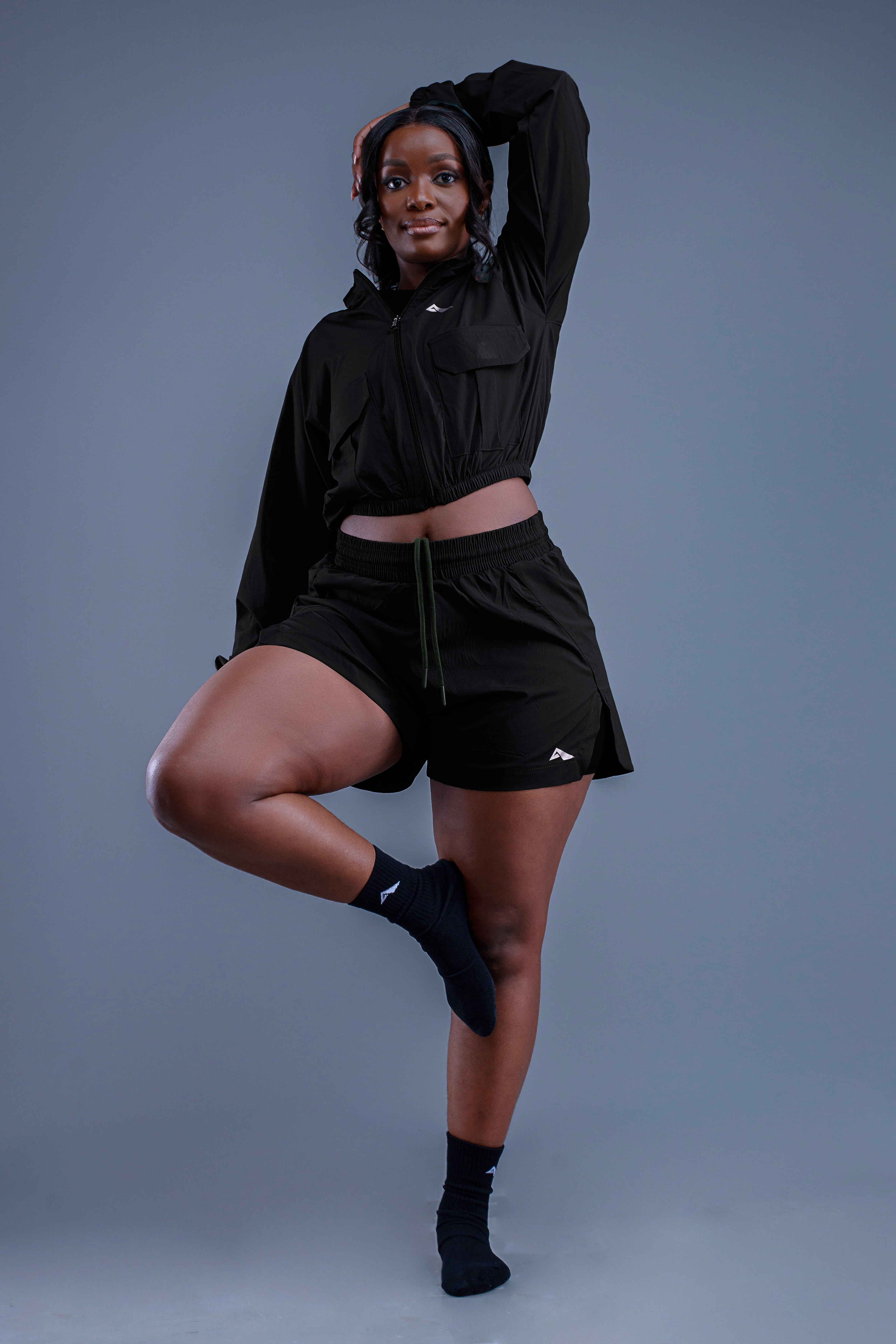 Retro Fit Short and Cropped Jacket Set.