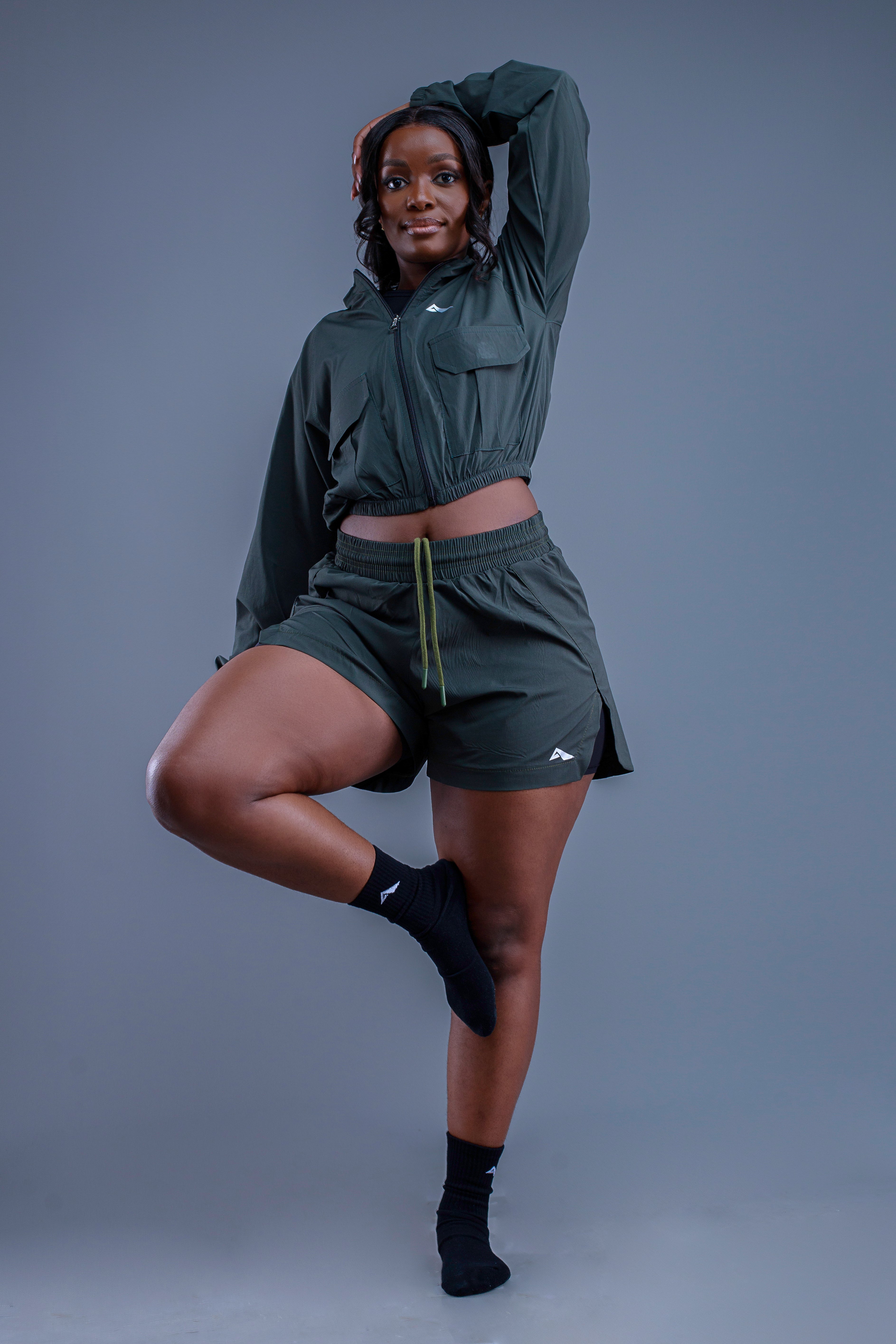 Airlite™ Retro Fit Shorts and Cropped Zipped Jacket