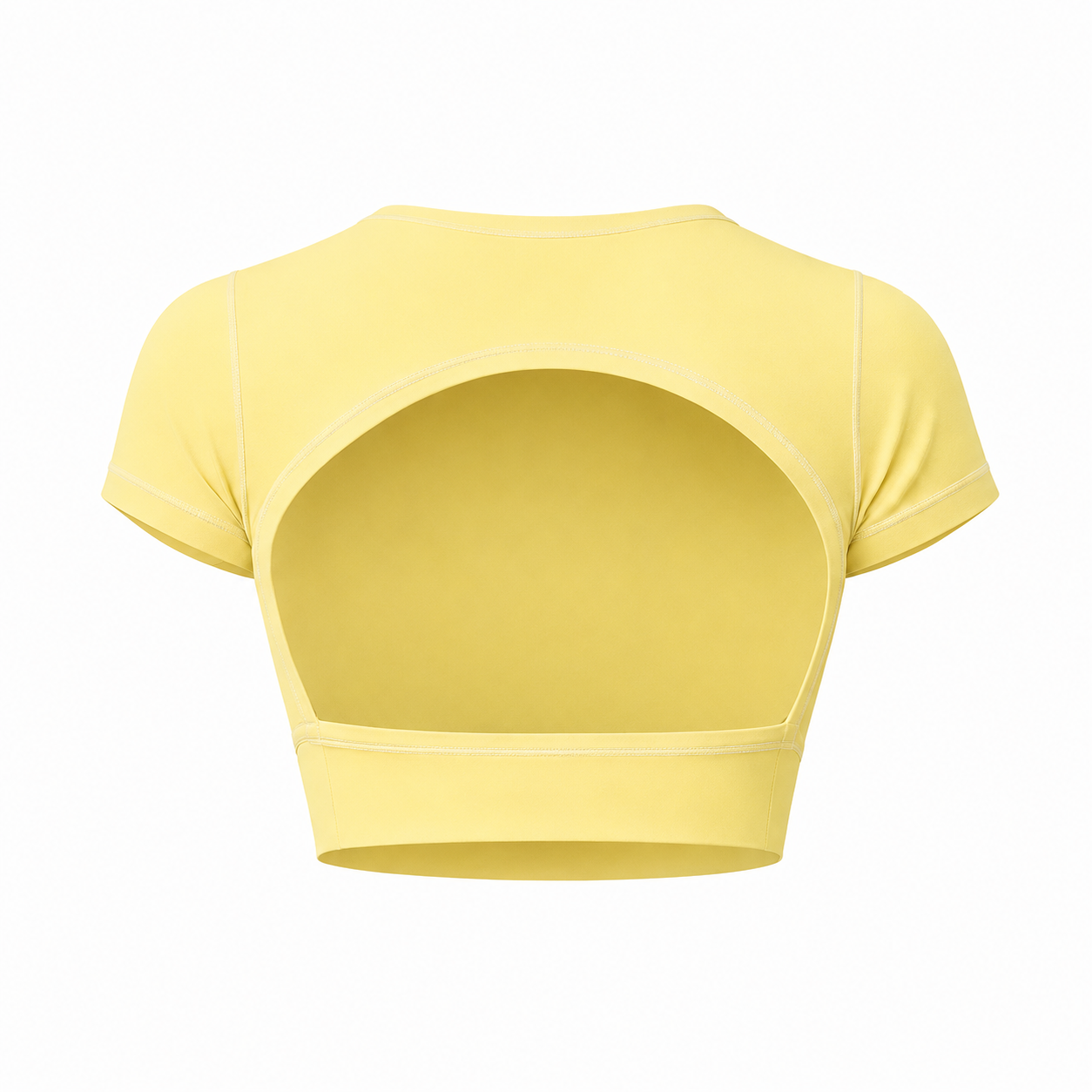 Backless Top - Canary Yellow