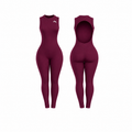 Backless Playsuit - Claret