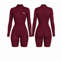 Lytluxe Close Back Romper - Claret