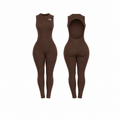 Backless Playsuit - Dark Brown
