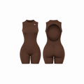 Backless Romper - Dark Brown.