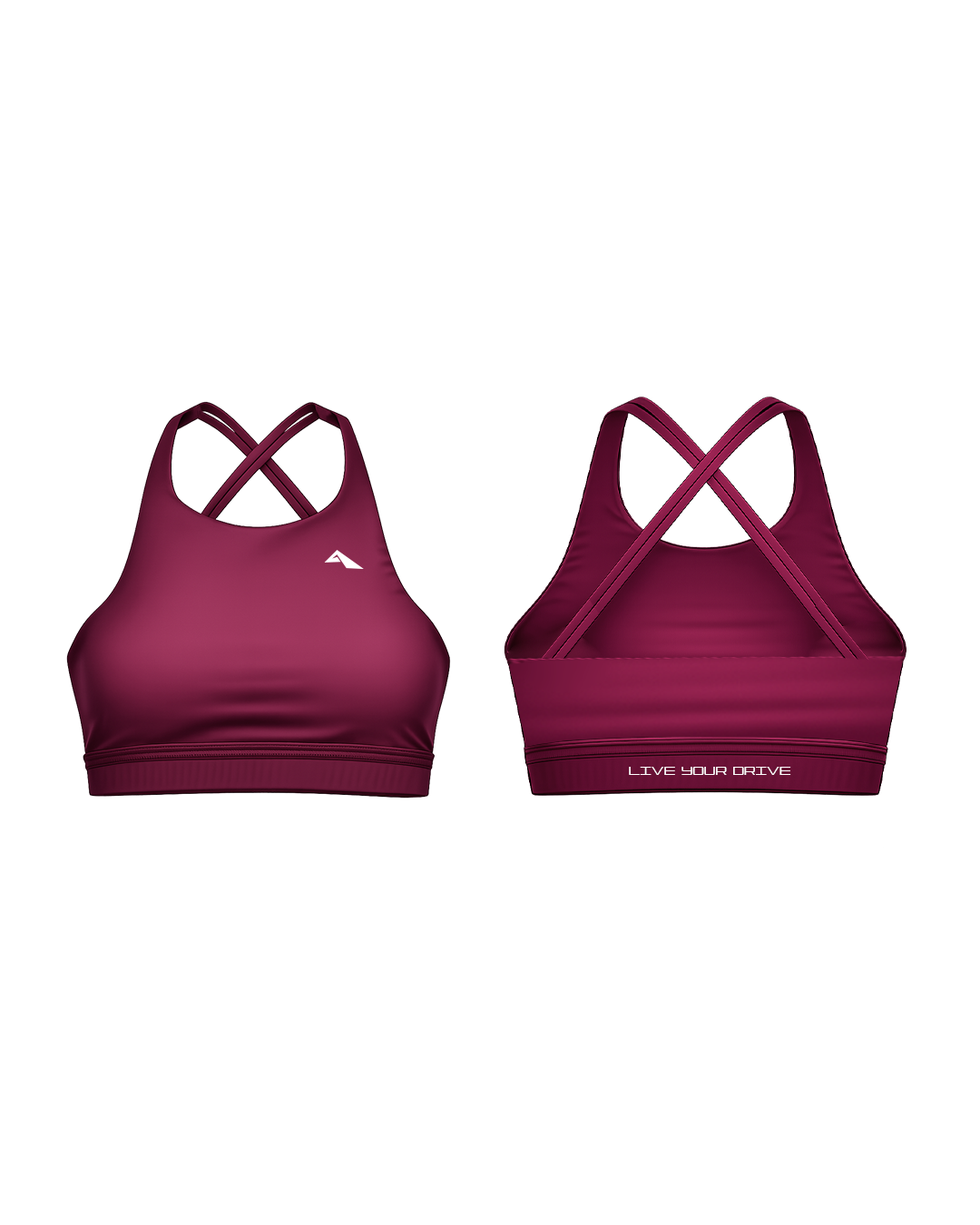 Sculpt Motion Prime Cross-Back Bra - Claret