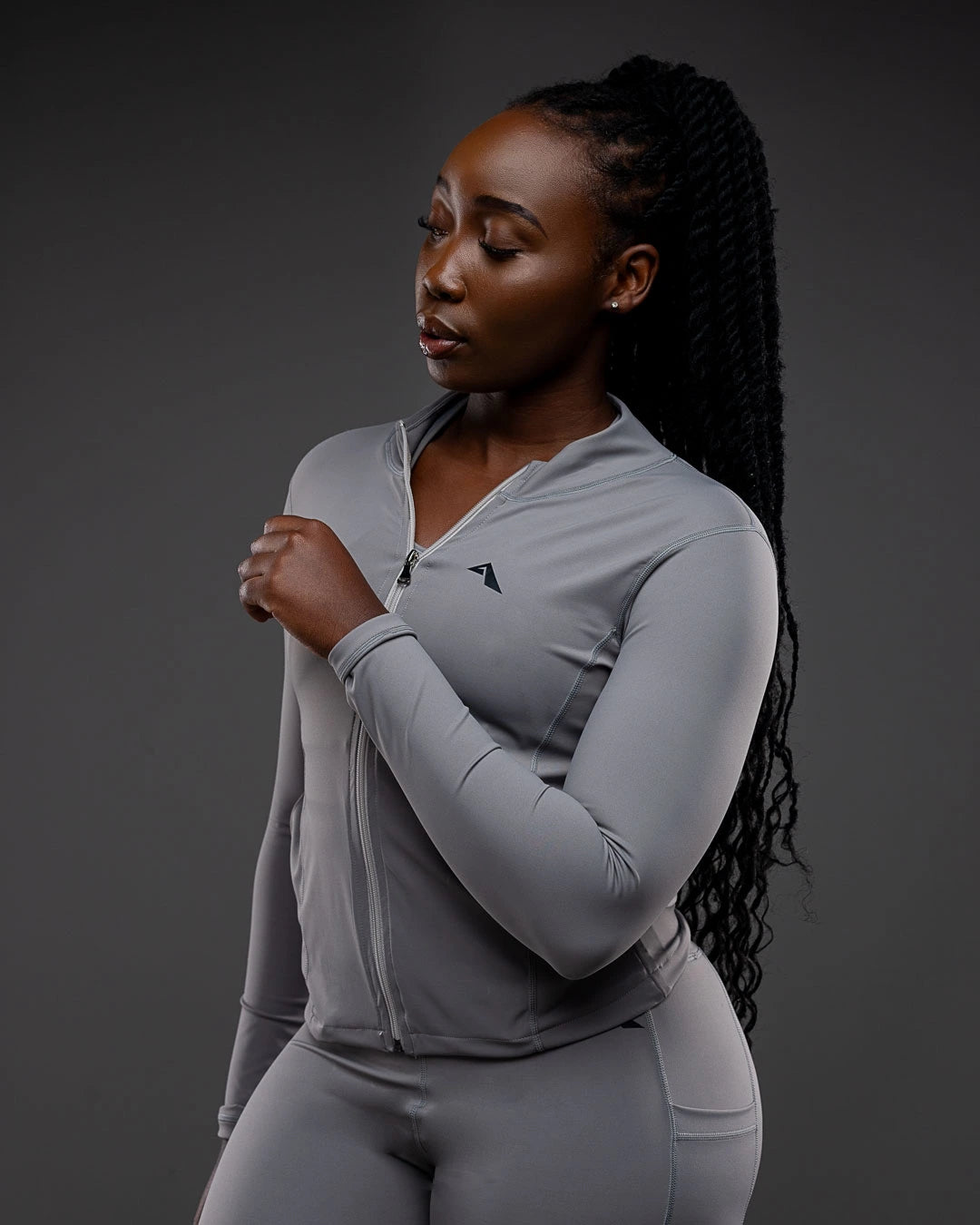 Lytluxe Jacket & Lytluxe Leggings Set (Granite)