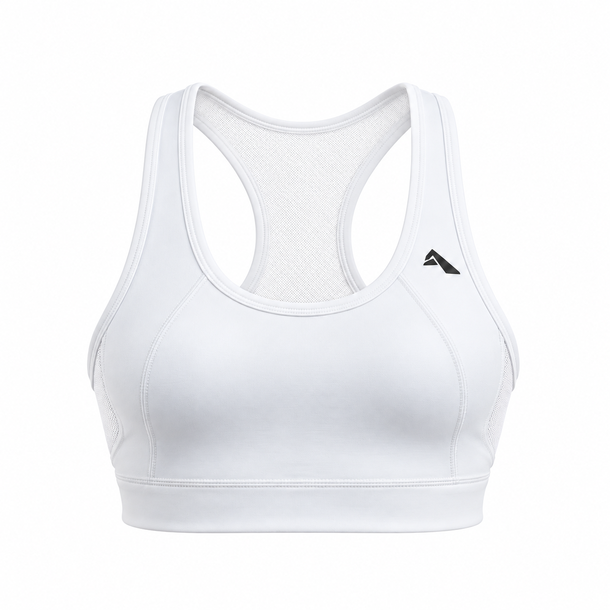 Lytluxe Sports Bra - Meshed Back - White