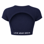 Backless Top - Navy Blue