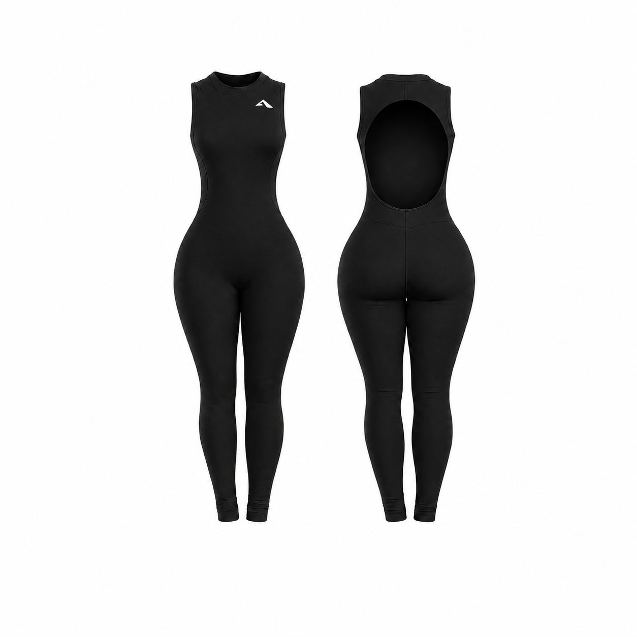 Backless Playsuit - Black
