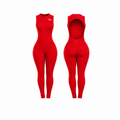 Backless Playsuit - Red