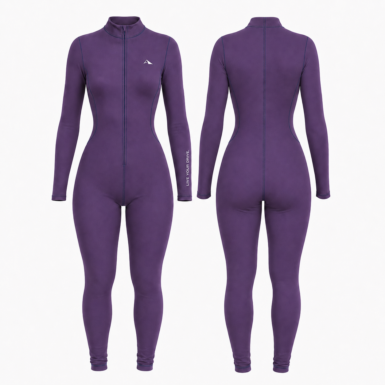 Lytluxe Close Back Playsuit - Ash Purple