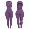 Backless Playsuit - Ash Purple