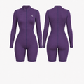 Lytluxe Close Back Romper - Ash Purple