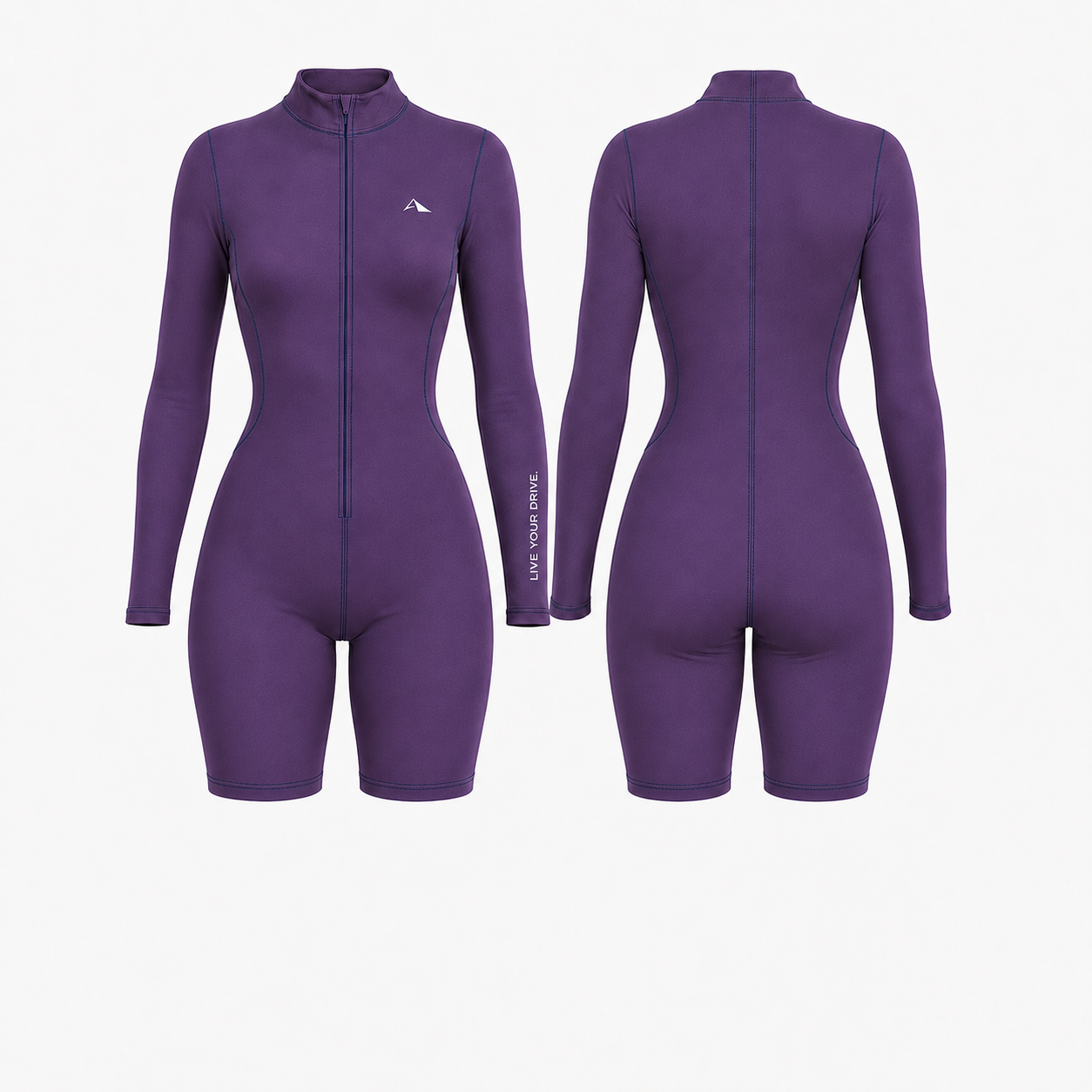 Lytluxe Close Back Romper - Ash Purple