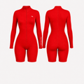 Lytluxe Close Back Romper - Red