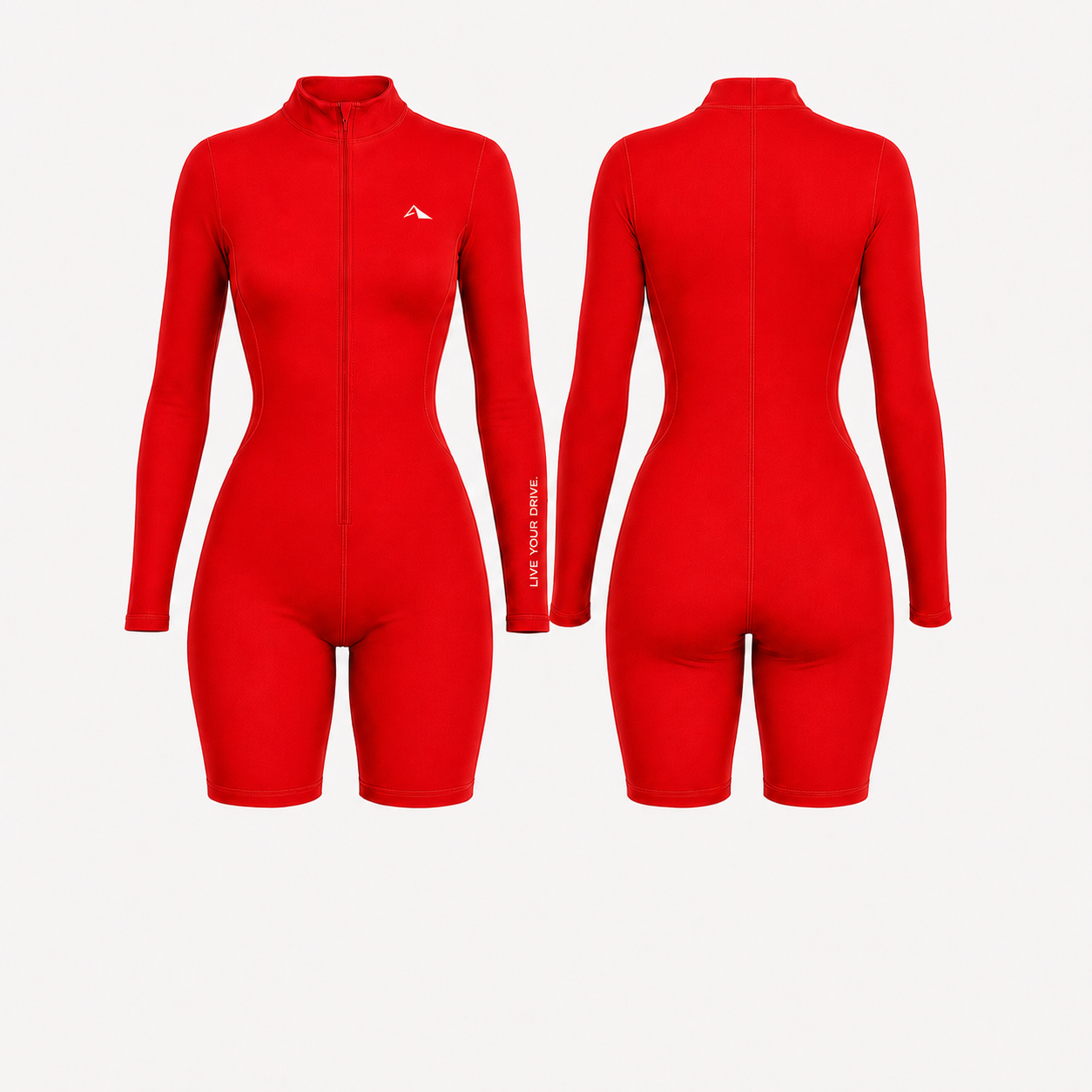 Lytluxe Close Back Romper - Red