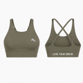 Sculpt Motion Prime Cross-Back Bra - Vintage Green