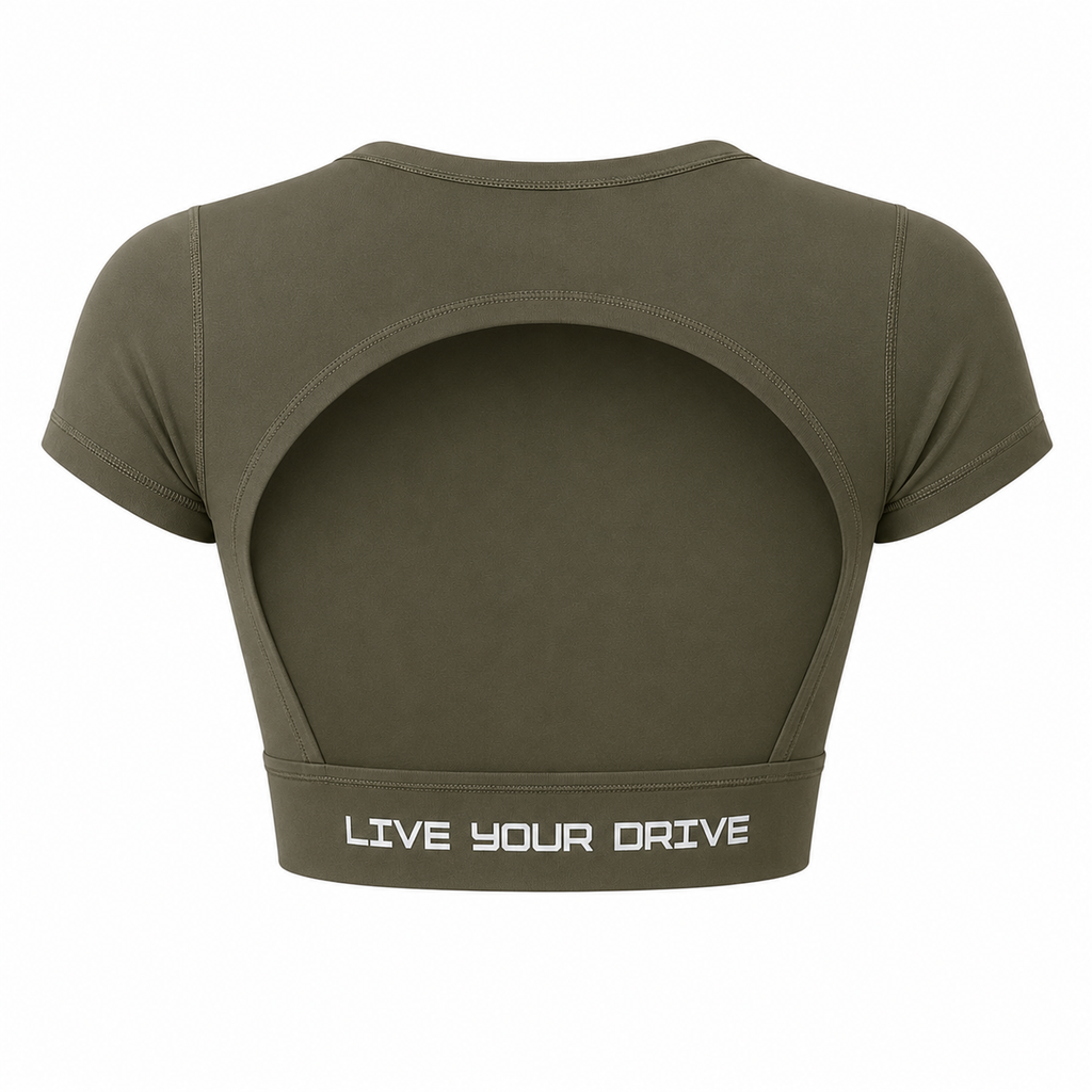 Backless Top - Vintage Green