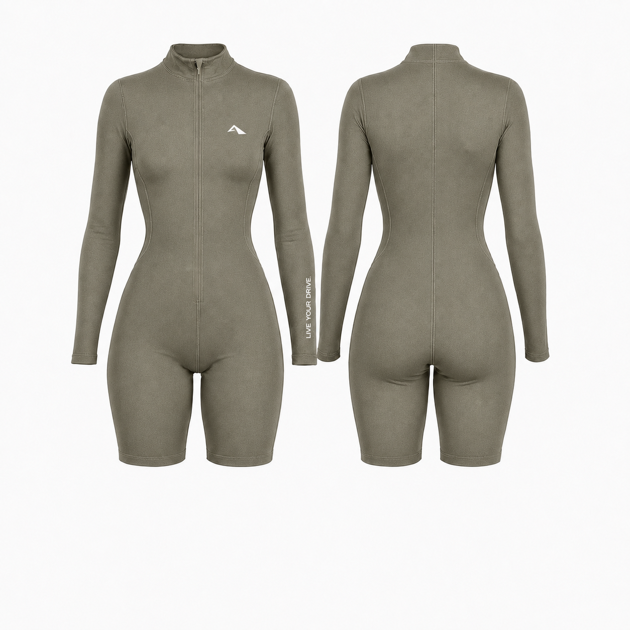 Lytluxe Close Back Romper - Vintage Green
