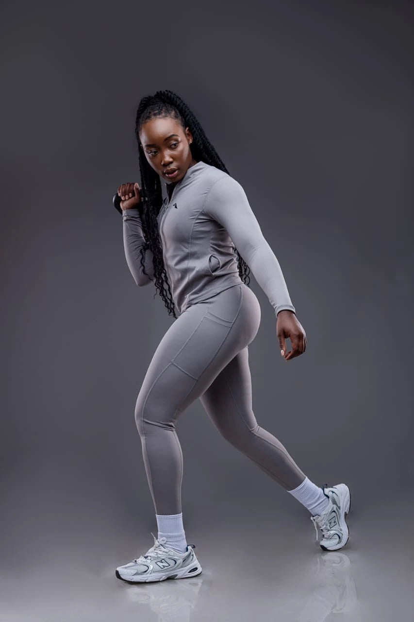 Lytluxe Jacket & Lytluxe Leggings Set (Granite)