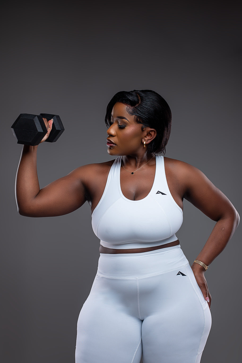 Lytluxe Leggings and Sports Bra Set - White