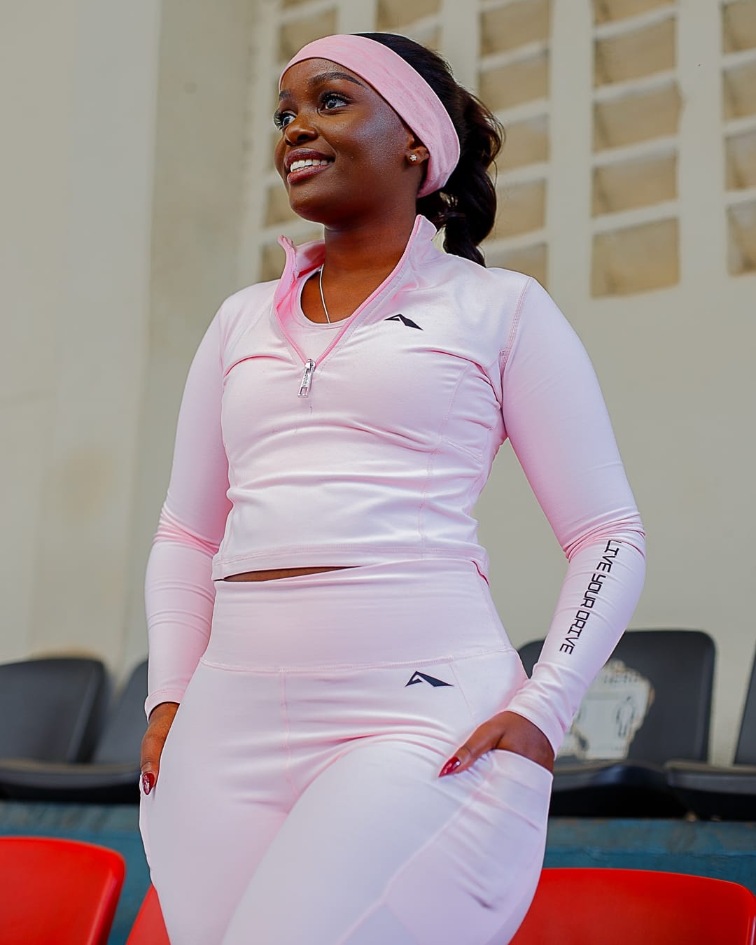 High Performance Trio Set - 1/3 Zipped Lytluxe Jacket, Lytluxe Sports Bra, Lytluxe Leggings