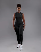 Backless Playsuit - Black