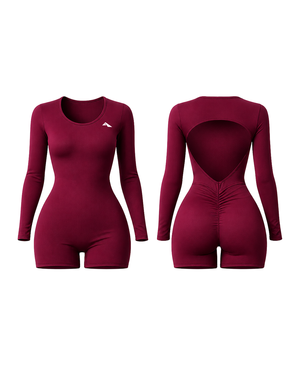 Sculpt Motion Contour Romper - Backless - Claret
