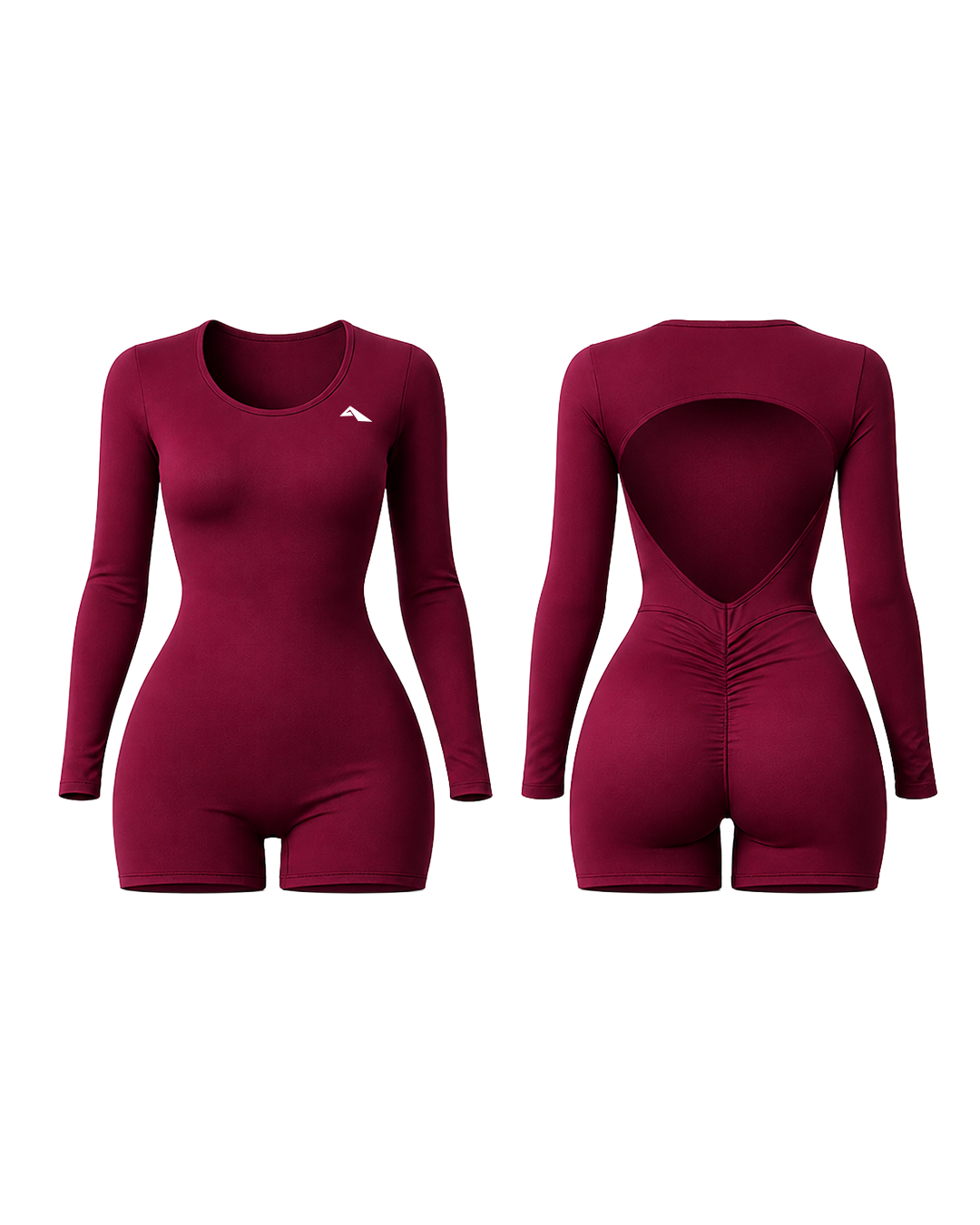 Sculpt Motion Contour Romper - Backless - Claret