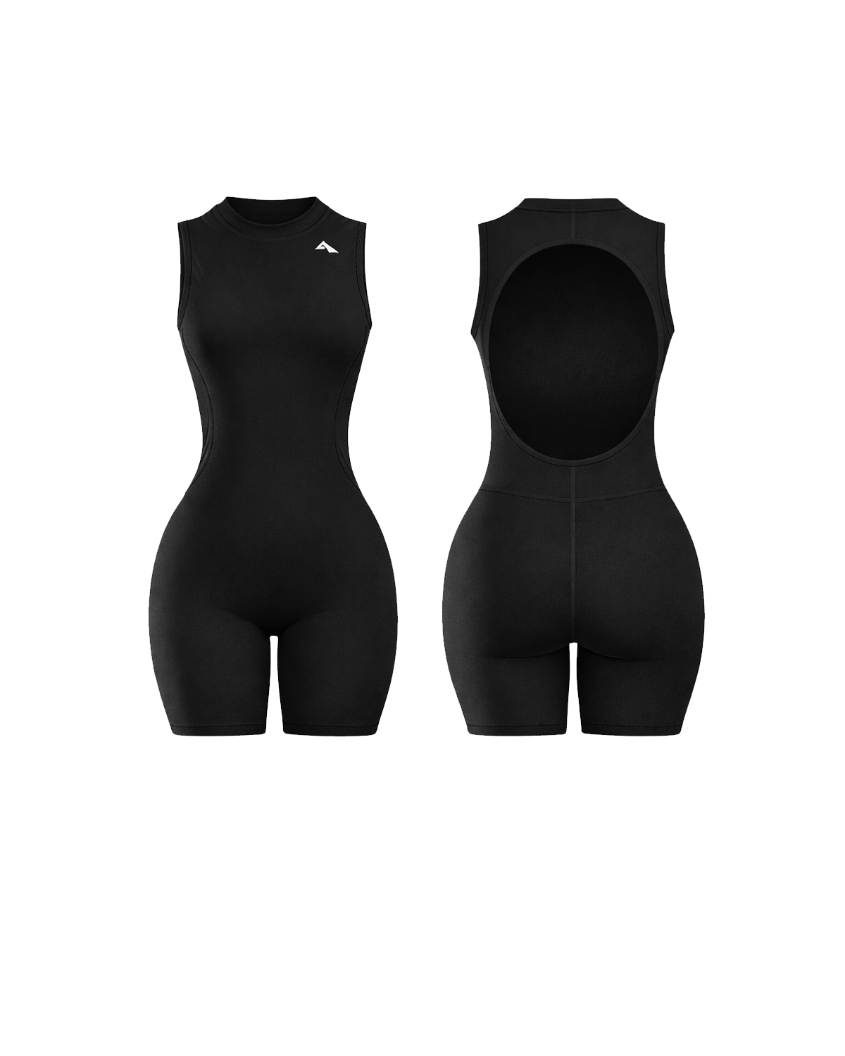 Backless Romper - Black