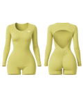 Sculpt Motion Contour Romper - Backless - Canary Yellow