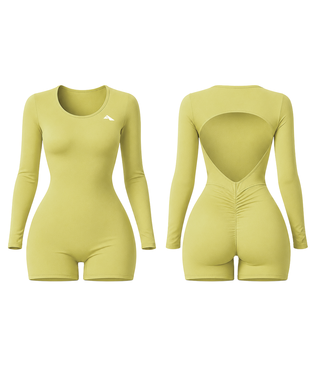 Sculpt Motion Contour Romper - Backless - Canary Yellow