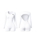 Sculpt Motion Contour Romper - Backless - White