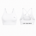 Sculpt Motion Prime Cross-Back Bra - White