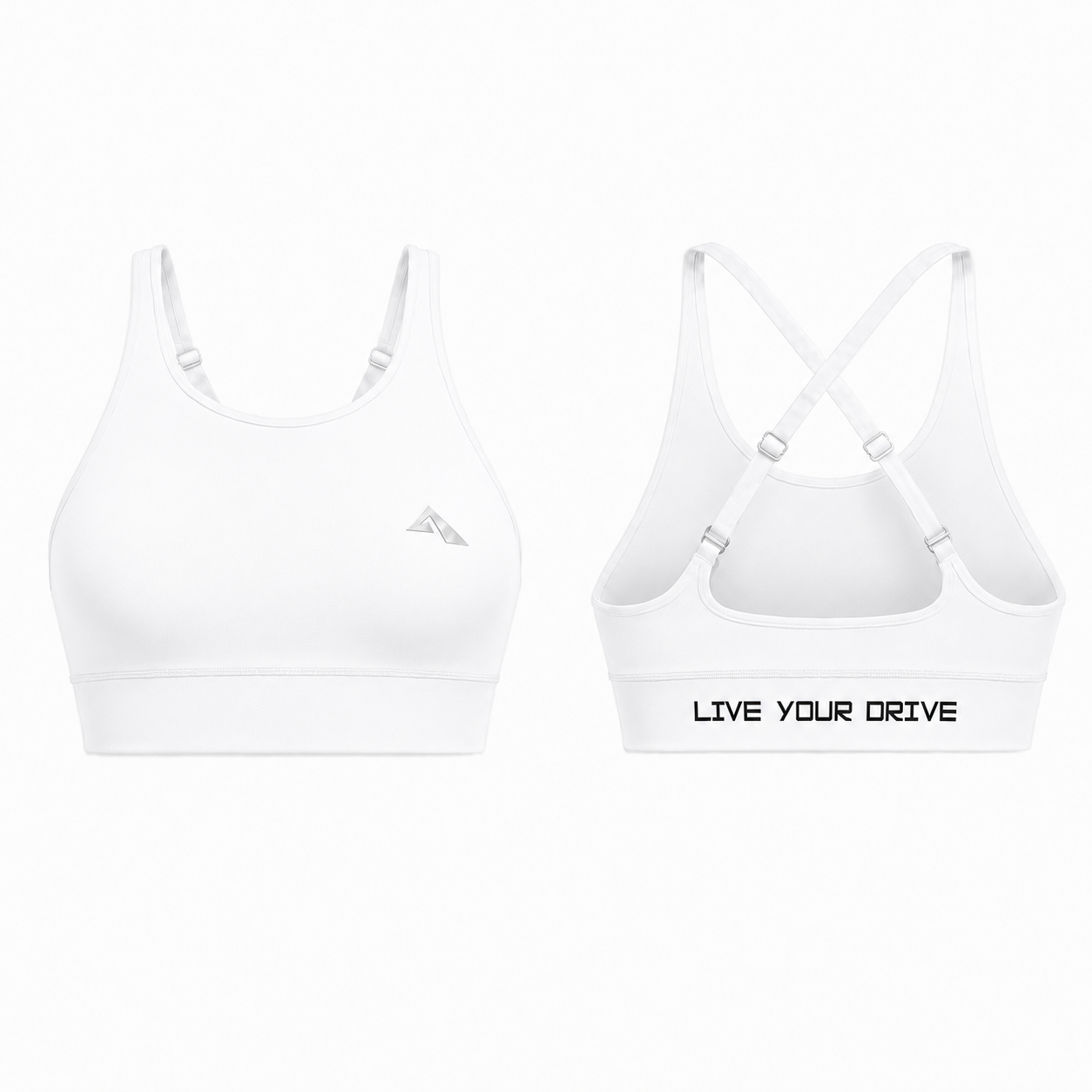 Sculpt Motion Prime Cross-Back Bra - White